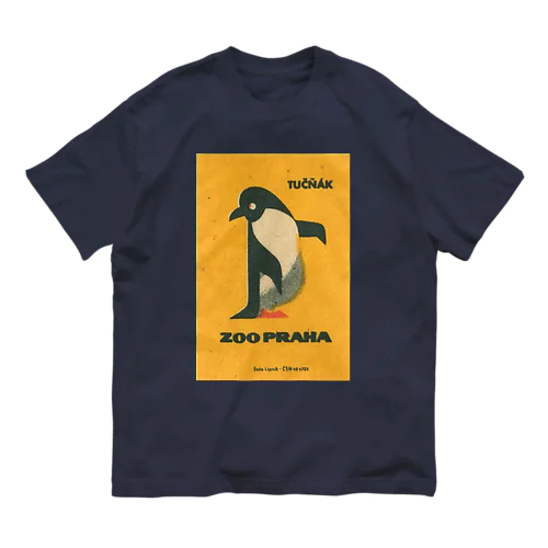 チェコ・プラハ動物園　ペンギン　 オーガニックコットンTシャツ