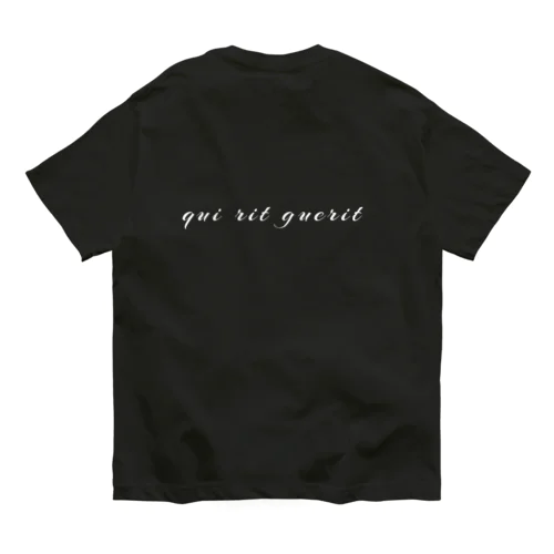 Qui rit guerit  Tシャツ オーガニックコットンTシャツ