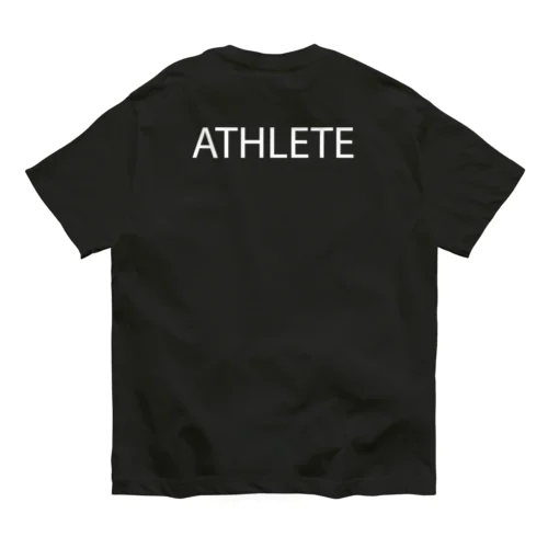 ATHLETE letter WT オーガニックコットンTシャツ