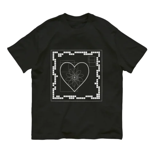 Shape Heart オーガニックコットンTシャツ