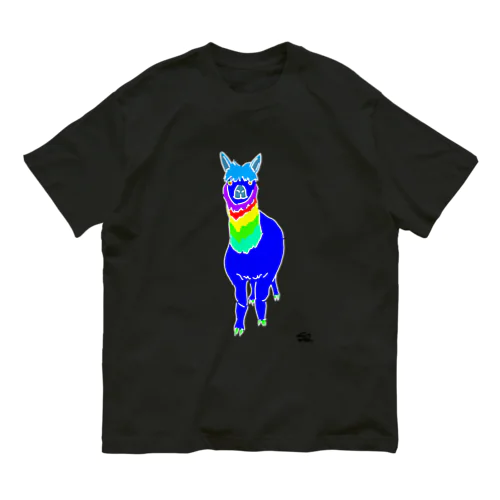 METAPOP PACAPACA - blue オーガニックコットンTシャツ