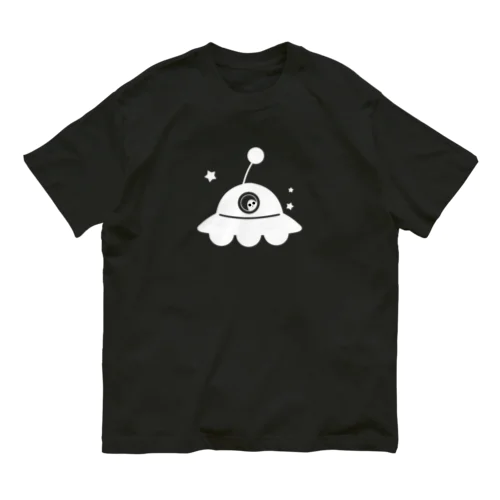 UFO 白 Organic Cotton T-Shirt