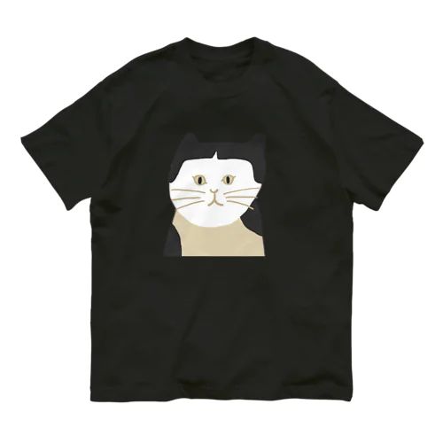 おかっぱ模様のねこ オーガニックコットンTシャツ