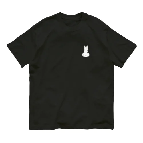 RABBIT(白) オーガニックコットンTシャツ