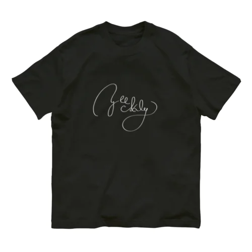 ゆっくり協会（白ロゴ） Organic Cotton T-Shirt