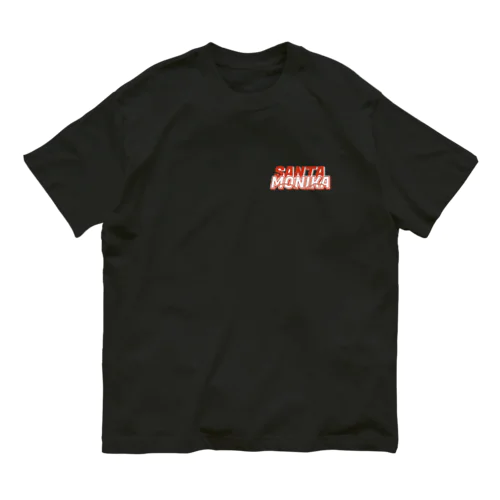 SANTAMONIKA レッド オーガニックコットンTシャツ