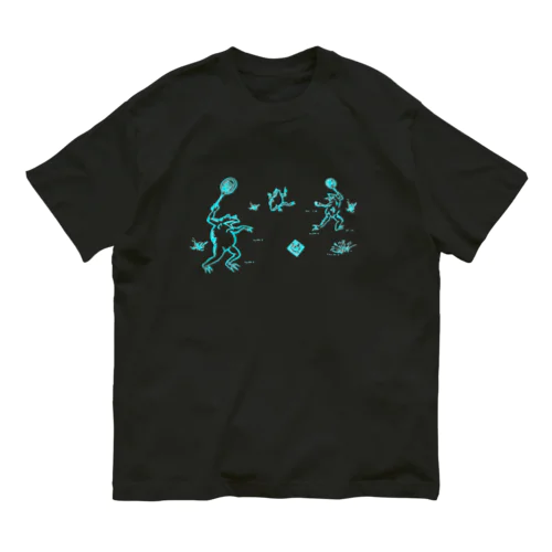 庭球蛙水色 Organic Cotton T-Shirt