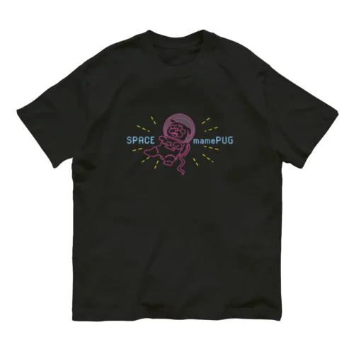 宇宙に漂うパグ Organic Cotton T-Shirt