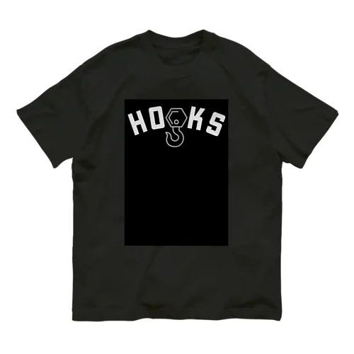 HOOKS03_ストリートファッション_スケート・サーフ・スノー オーガニックコットンTシャツ