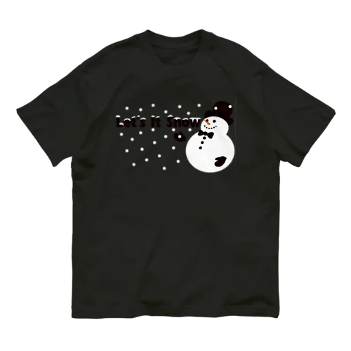 Let it snow オーガニックコットンTシャツ