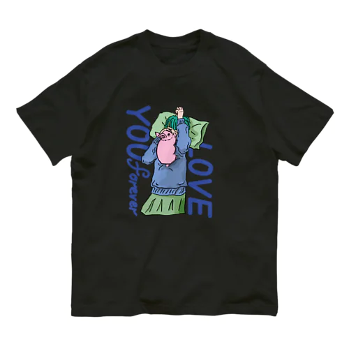 LOVE YOU forever,MOMOKO オーガニックコットンTシャツ