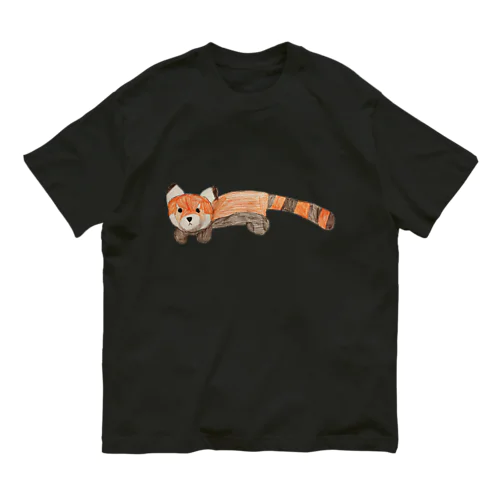 小熊貓＜レッサーパンダ＞ オーガニックコットンTシャツ