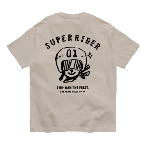 (バックプリント＋)スーパーライダー オーガニックコットンTシャツ