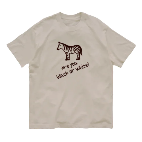 黒でも白でもなく Organic Cotton T-Shirt