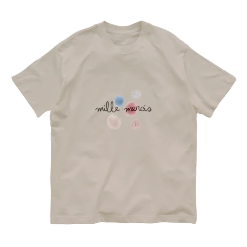 Mille mercis （黒） Organic Cotton T-Shirt