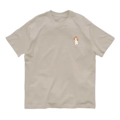 【小】いちごアイスをあざとく運ぶねこ Organic Cotton T-Shirt