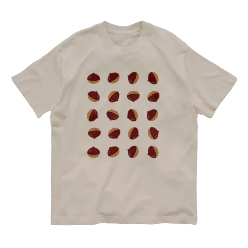 栗並べただけ Organic Cotton T-Shirt