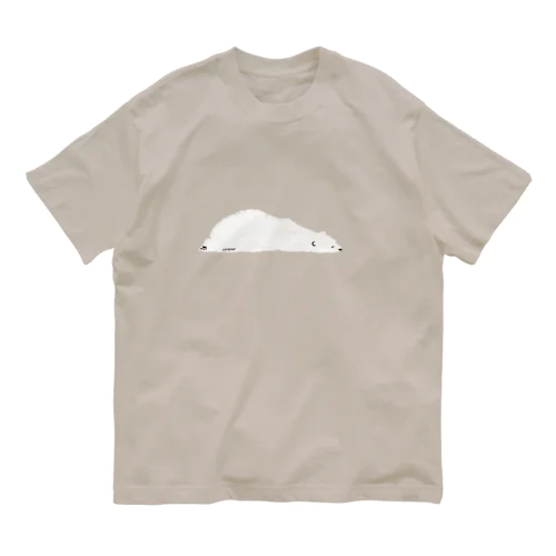 とけたように ねむる しろくま Organic Cotton T-Shirt