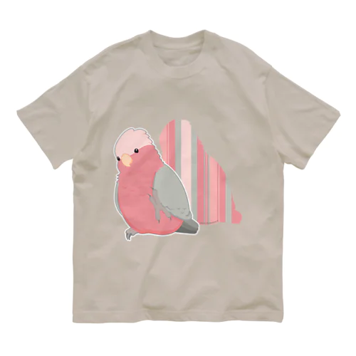 モモイロインコＴシャツ オーガニックコットンTシャツ