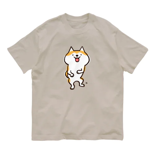 わくわく柴ちん Organic Cotton T-Shirt