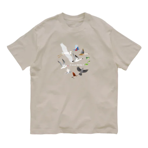 I love birds D   オーガニックコットンTシャツ