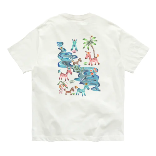 与那国馬　オリジナル紅型　ver2.0 Organic Cotton T-Shirt