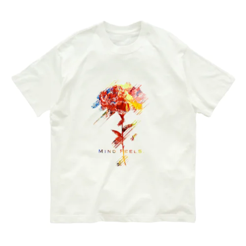 flower オーガニックコットンTシャツ