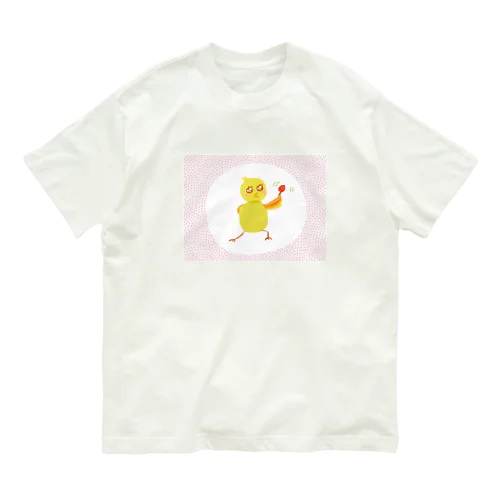 ファンシーひよこ オーガニックコットンTシャツ