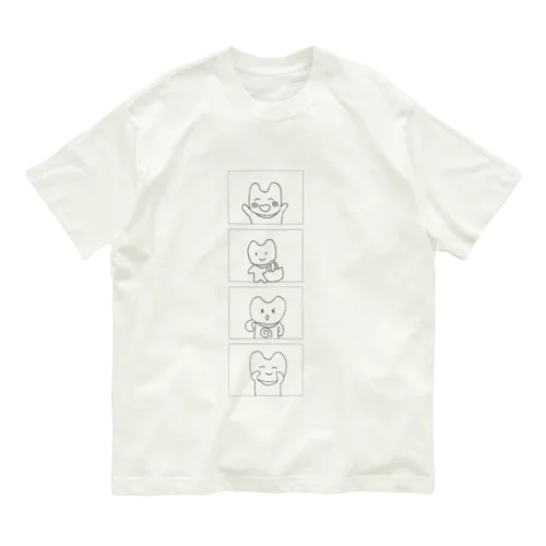 つきのわぐまさん Organic Cotton T-Shirt