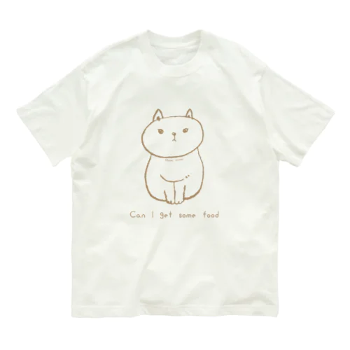 ぽってりねこ オーガニックコットンTシャツ