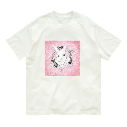 うさちゃんのお気に入り オーガニックコットンTシャツ