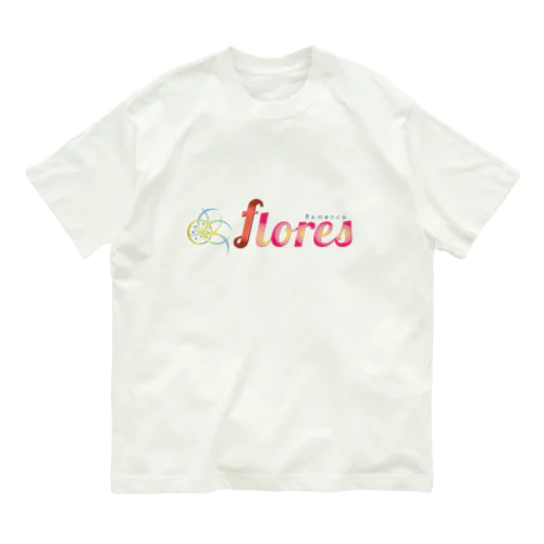 Flores Original Logo オーガニックコットンTシャツ