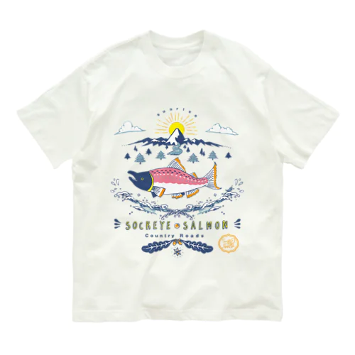 ベニシャケの帰還 オーガニックコットンTシャツ