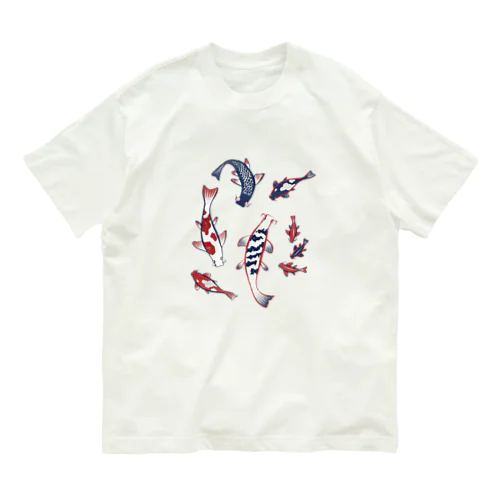 【日本レトロ#12】鯉  オーガニックコットンTシャツ