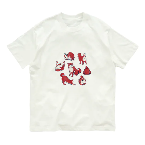 【日本レトロ#18】柴犬 オーガニックコットンTシャツ