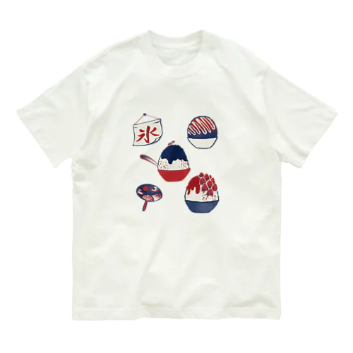 【日本レトロ#23】かき氷 オーガニックコットンTシャツ