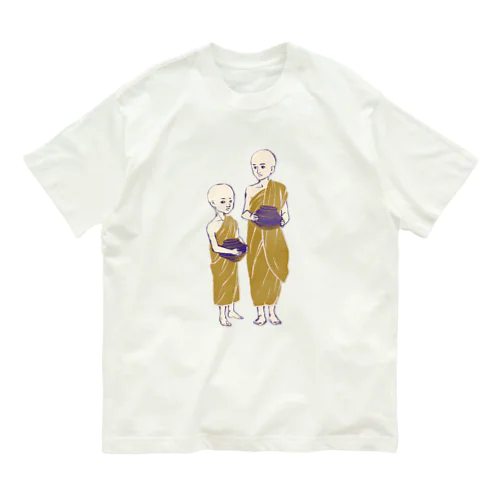 【ミャンマーの人々】少年モンク オーガニックコットンTシャツ