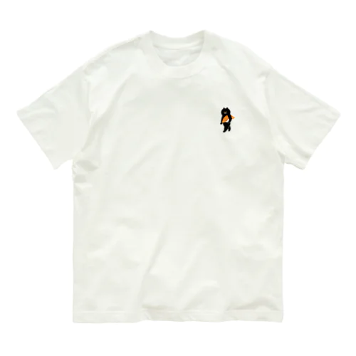 【小】サーモンの握り寿司をかっこよく運ぶねこ Organic Cotton T-Shirt