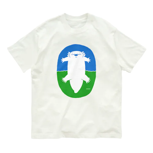 青空のウーパールーパーくん Organic Cotton T-Shirt