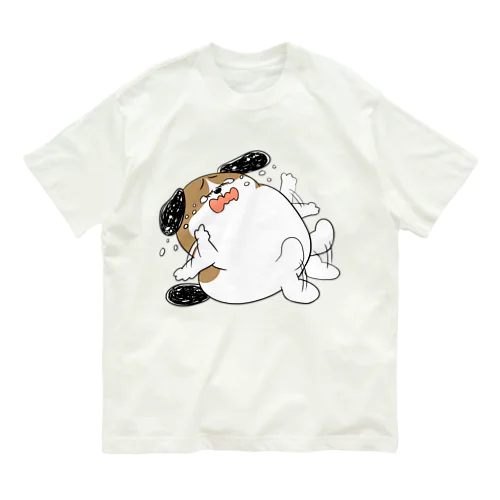 もじゃまるやだやだ オーガニックコットンTシャツ