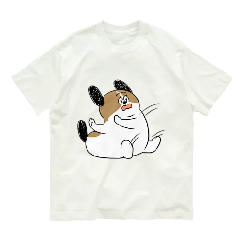 もじゃまるしりもち オーガニックコットンTシャツ