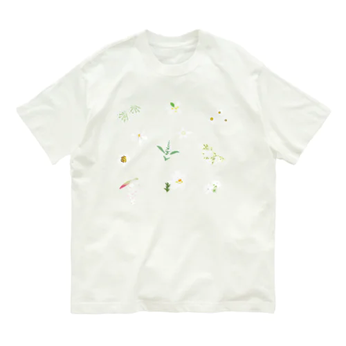 西表島の白い花（11種） Organic Cotton T-Shirt