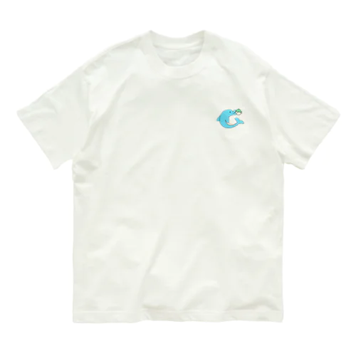 フグであそぶイルカ Organic Cotton T-Shirt