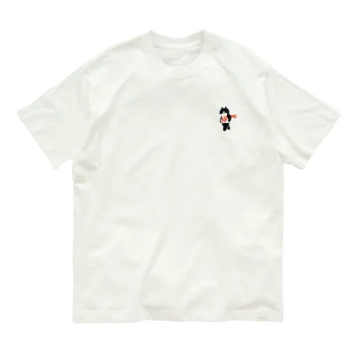 【小】海老の握り寿司を機嫌よく運ぶねこ Organic Cotton T-Shirt