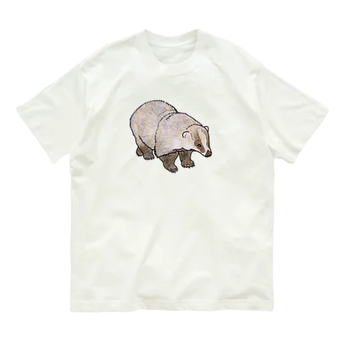 アナグマさん４ オーガニックコットンTシャツ