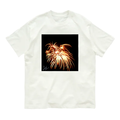 淡色　線香花火 Organic Cotton T-Shirt