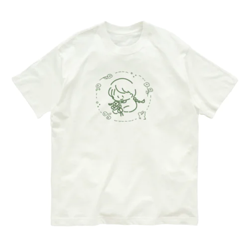 お花摘みおじょう Organic Cotton T-Shirt