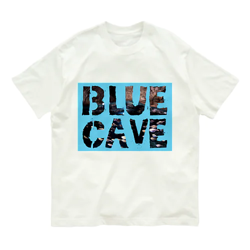 [BLUECAVEロゴ] オーガニックコットンTシャツ