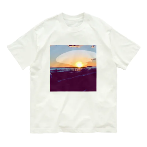 SUNSET オーガニックコットンTシャツ