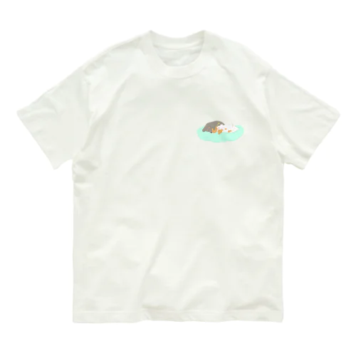 すりーぴんぐいぬ オーガニックコットンTシャツ